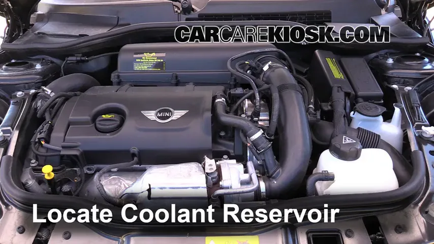 2012 Mini Cooper S 1.6L 4 Cyl. Turbo Hatchback Coolant (Antifreeze) Add Coolant